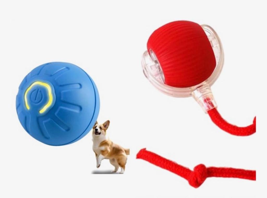 2 stuks ballen blauw en rood - Nieuw - Hondenspeelgoed, Ophalen of Verzenden, Zo goed als nieuw