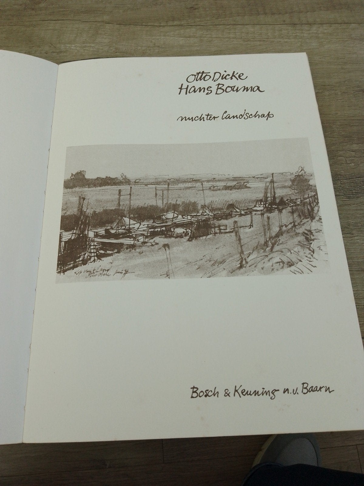 nuchter landschap door Otto Dicke/  Hans Bouma 1979, Ophalen of Verzenden, Gelezen