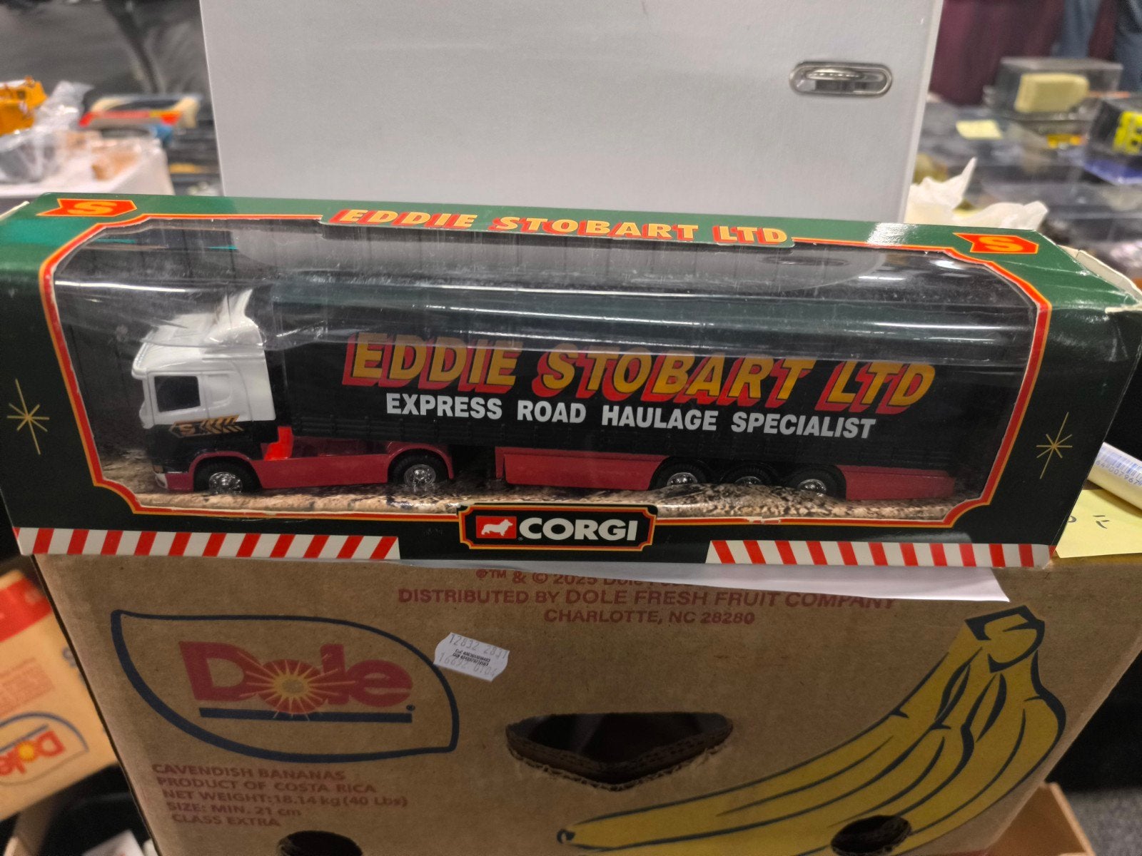 Corgi Eddie Stobart Scania Curtainsider Trailer, Overige merken, 1:32 tot 1:50, Nieuw, Ophalen of Verzenden