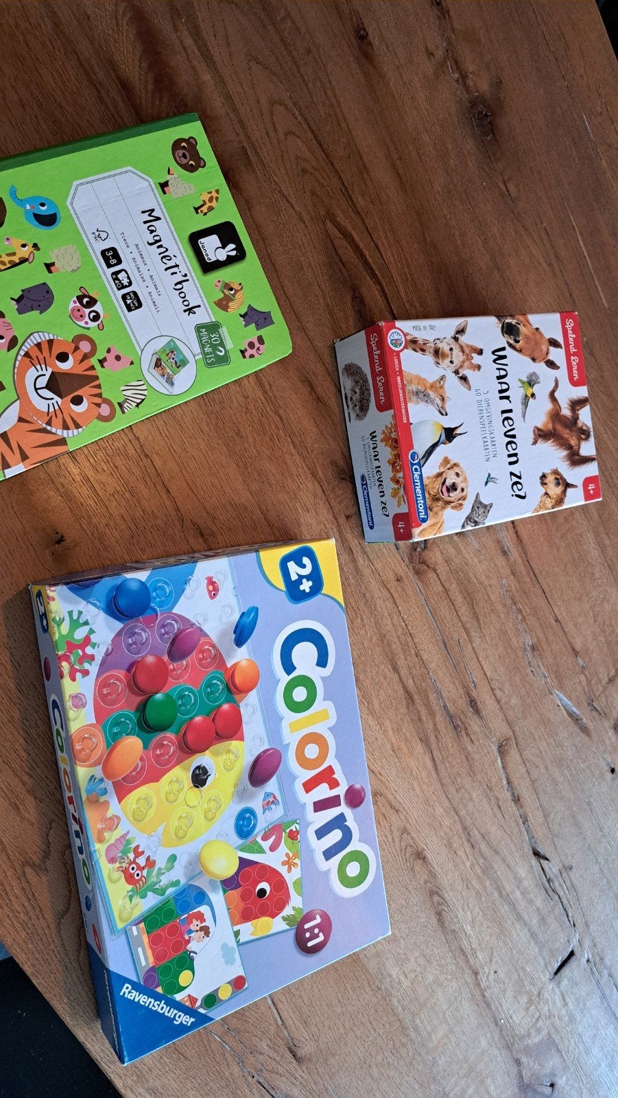 3 leuke kinderspellen: Clementoni, Ravensburger, Janod, Ophalen, Zo goed als nieuw, Puzzelen