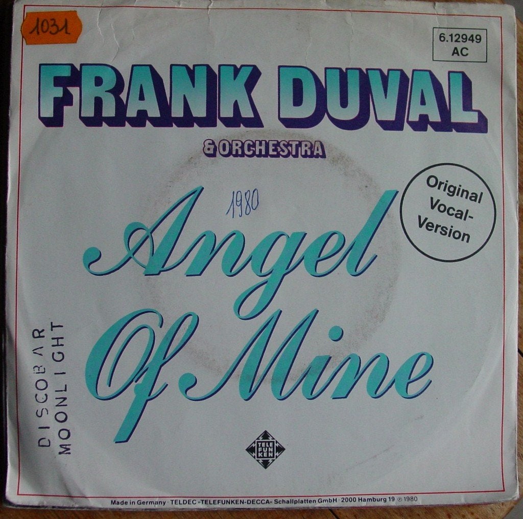 45T 7INCH VINYL SINGLE FRANK DUVAL, Ophalen of Verzenden, Zo goed als nieuw, Nederlandstalig