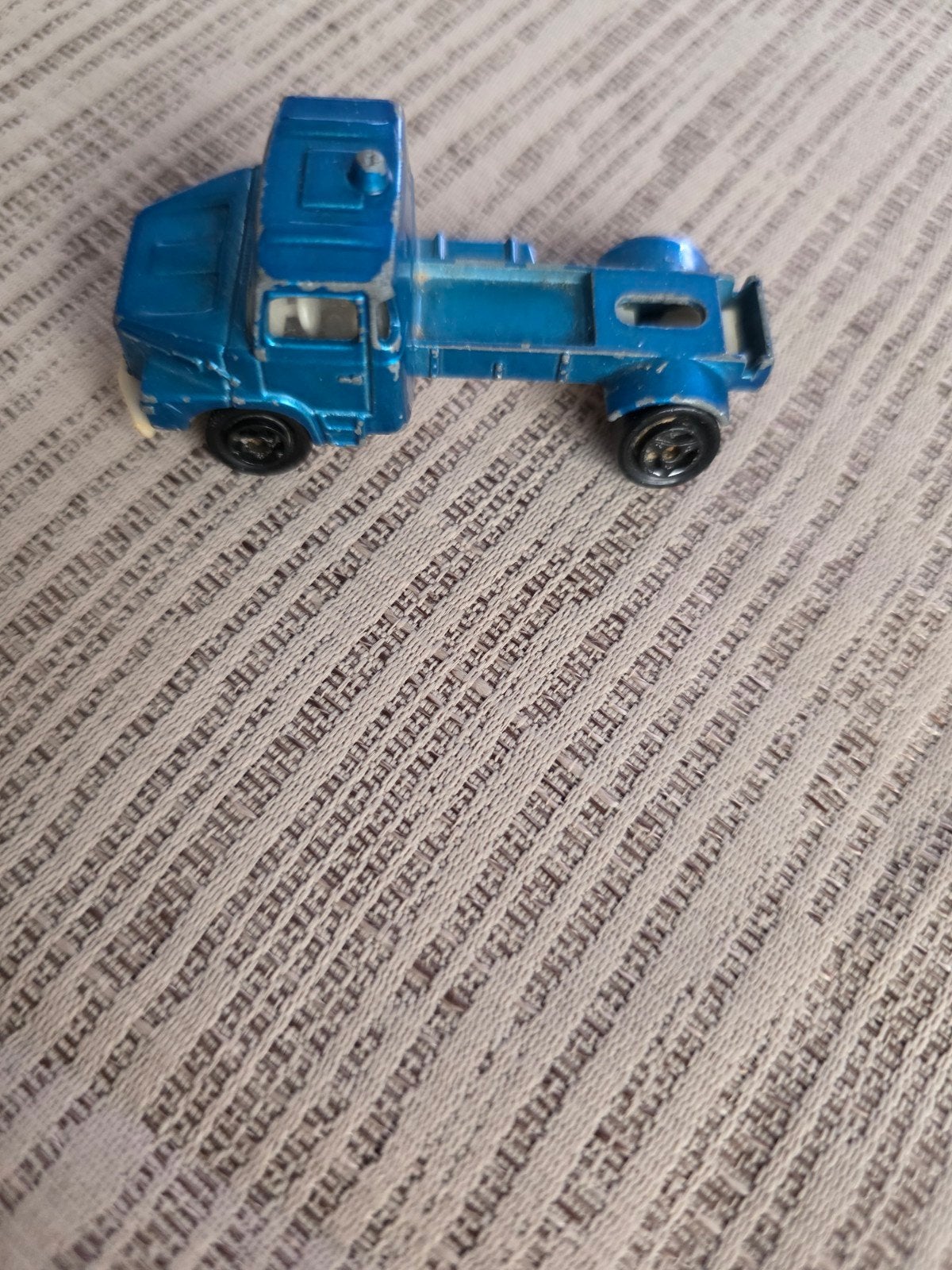 Majorette Scania Vrachtwagen Blauw - Vintage Speelgoed, Ophalen of Verzenden, Gebruikt