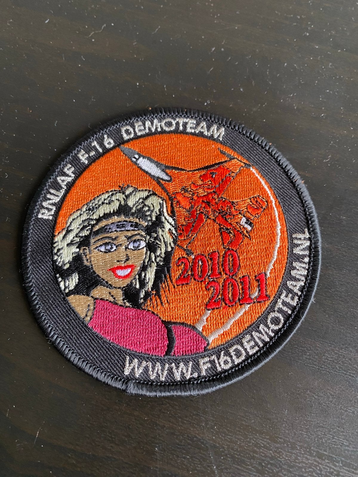 RNLAF F-16 Demoteam Patch 2010-2011, Ophalen of Verzenden, Luchtmacht, Amerika, Embleem of Badge