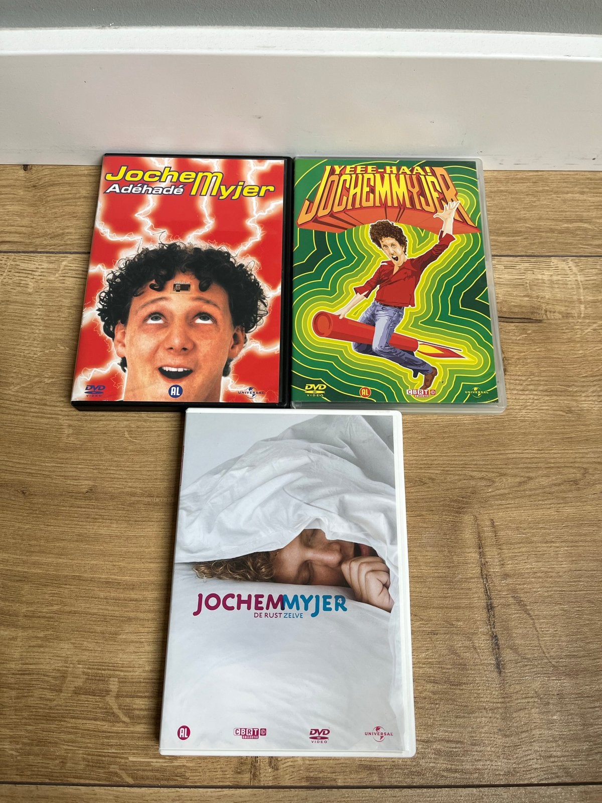 **Jochem Myjer** DVD's: Adéhadé, Yeee-Haa! en De Rust Zelve, Ophalen of Verzenden, Zo goed als nieuw, Boxset