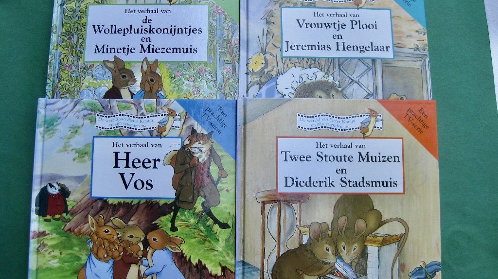 4 delen Beatrix Potter “Het verhaal van”, Ophalen of Verzenden, Zo goed als nieuw, Prentenboek