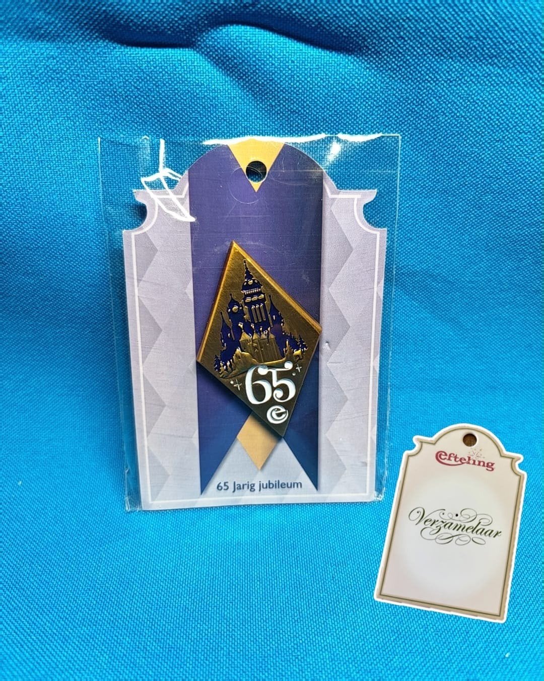 Efteling jubileum pin 65 jaar Efteling nieuw in verpakking, Ophalen of Verzenden, Nieuw, Button of Speldje