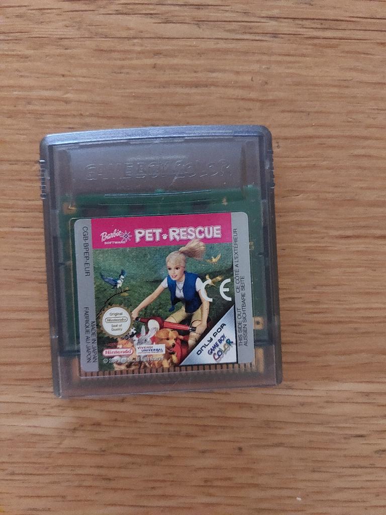 Nintendo game boy color spel Barbie pet rescue, Spelcomputers en Games, Games | Nintendo Game Boy, Avontuur en Actie, 1 speler