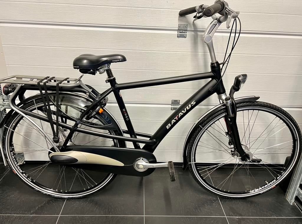 Zeer nette Batavus Mambo Herenfiets 7 versn, vering Led, Ophalen, Versnellingen, Batavus, Zo goed als nieuw