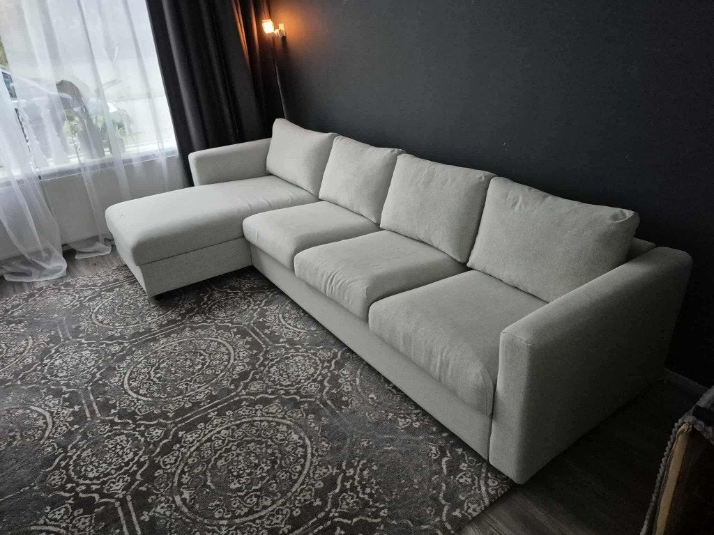 Vimle 4zits bank, met Chaise en hocker, Huis en Inrichting, Banken | Bankstellen, Ophalen, Gebruikt, Hoekbank, 300 cm of meer