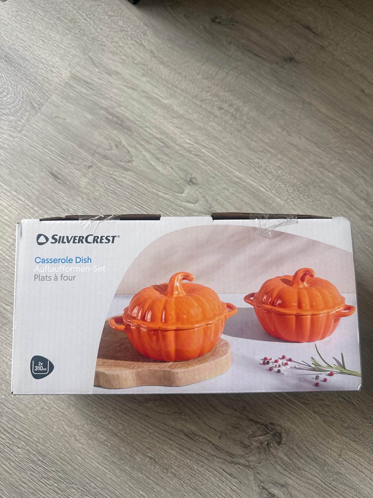 Silvercrest Ovenschaal Pompoen Set - 2 stuks lidl, Overige typen, Nieuw, Ophalen of Verzenden, Steen/keramiek