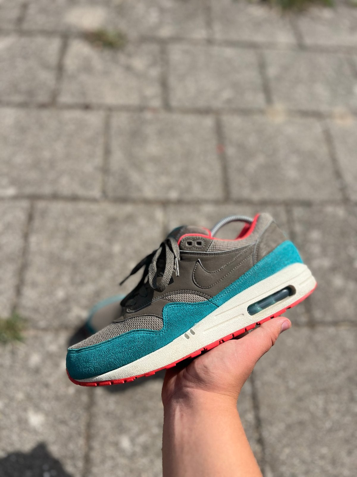 Nike Air Max 1 (537383-202) - Maat 42.5 - Origineel, Ophalen of Verzenden, Gedragen, Overige kleuren, Sneakers of Gympen