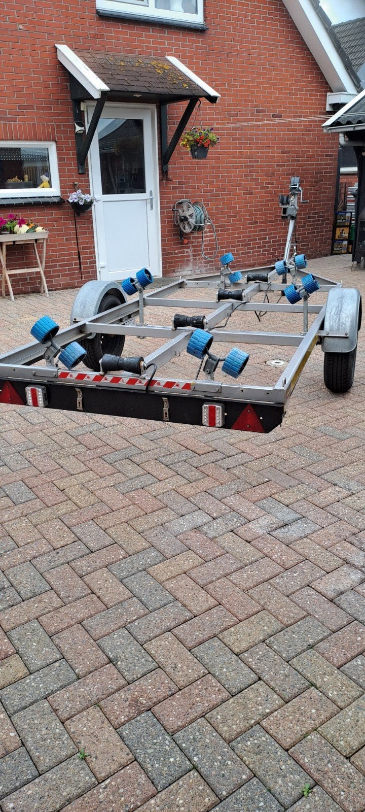 kanteltrailer boottrailer, Watersport en Boten, Boottrailers, Ophalen, Minder dan 1500 kg, Gebruikt, Sloepentrailer