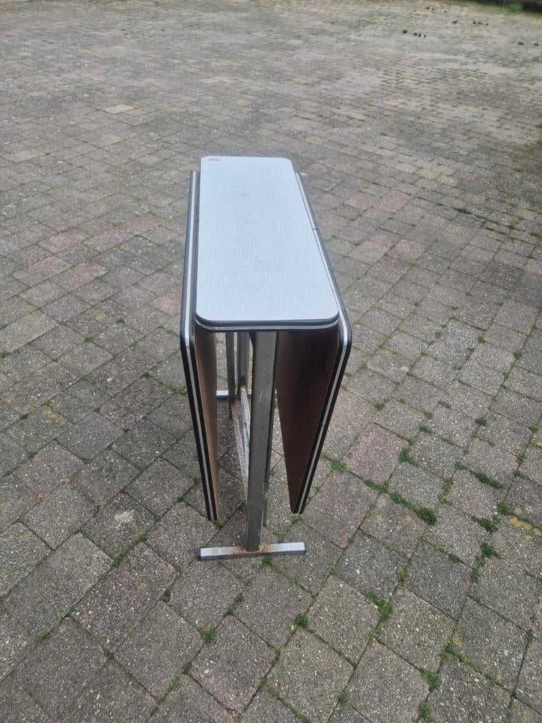 vintage camper/caravan inklap tafel, Ophalen, Gebruikt, Minder dan 50 cm