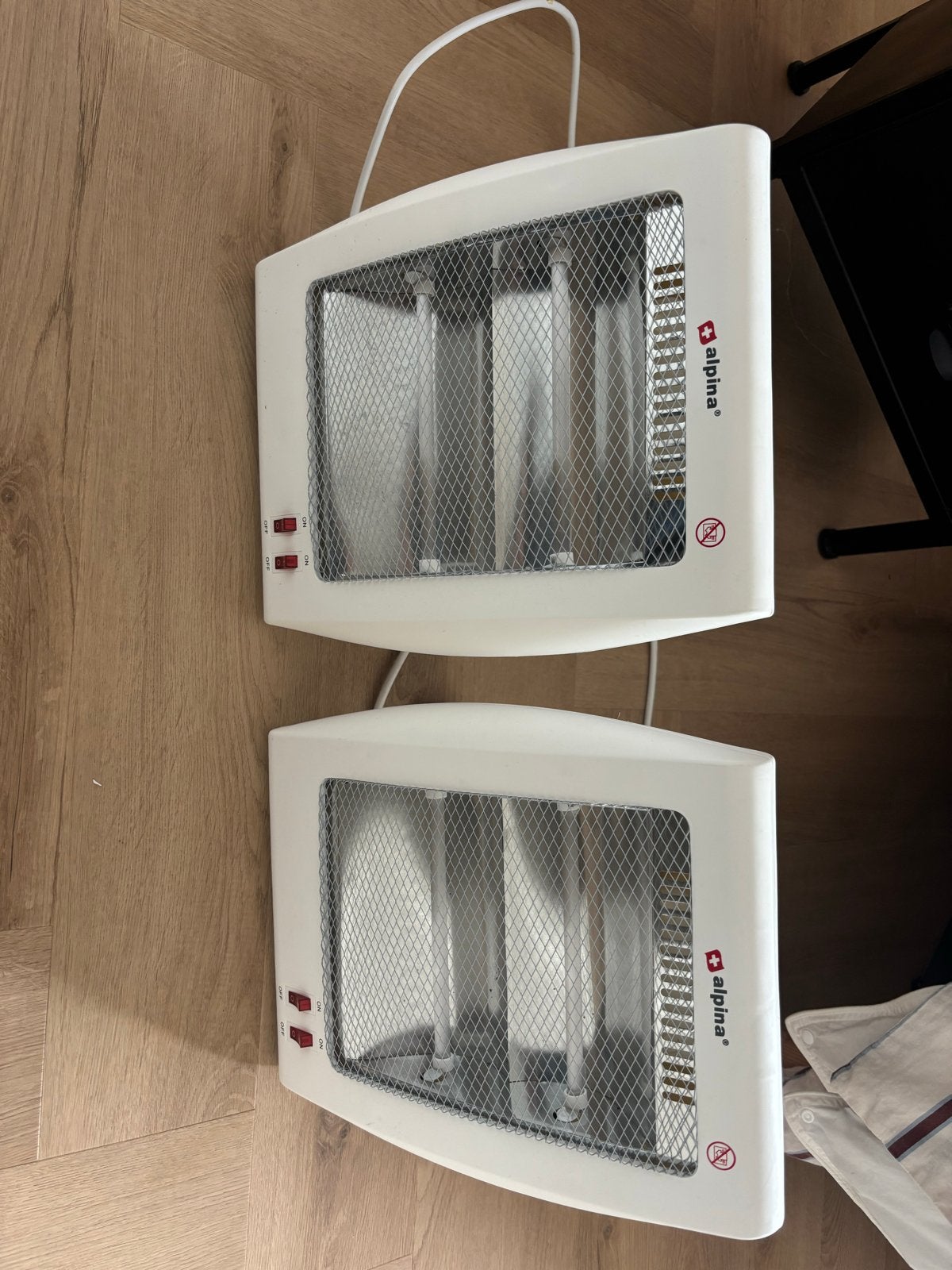 2x Alpina Halogeen Kachel 800W - Ideaal voor extra warmte, Ophalen, Gebruikt