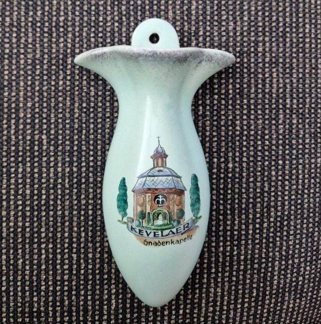 Vintage Kevelaer Genadekapel wandvaasje, Ophalen, Zo goed als nieuw, Christendom | Katholiek