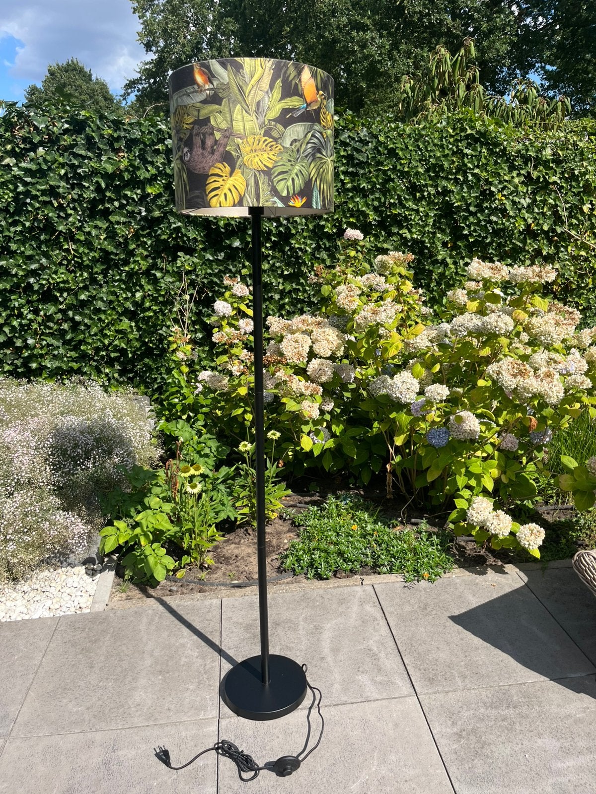 Staande schemerlamp, Ophalen, E27 (groot), Zo goed als nieuw, Metaal