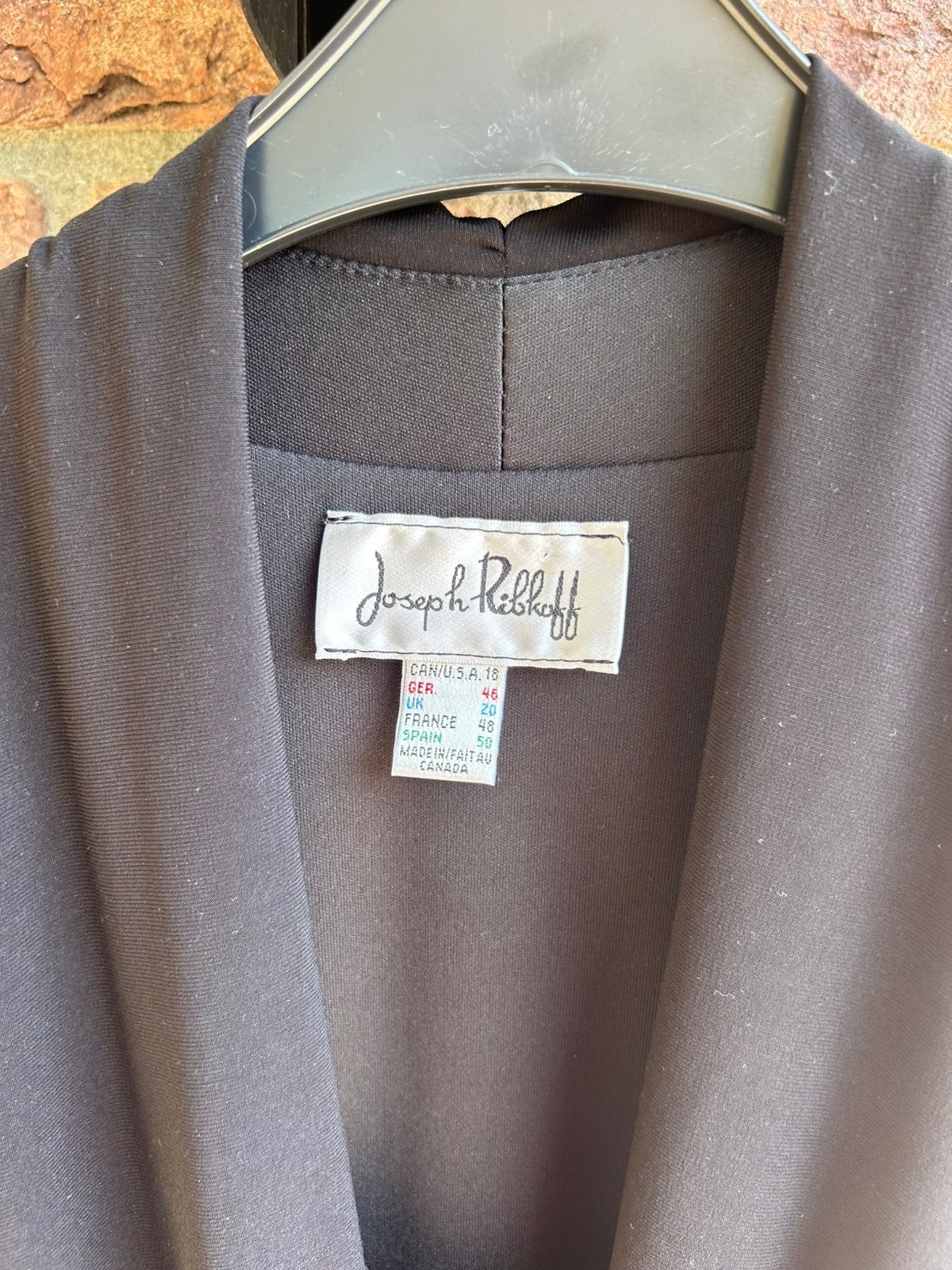 Joseph Ribkoff zwarte mooie jurk maat 46, Kleding | Dames, Zwart, Maat 46/48 (XL) of groter, Ophalen of Verzenden, Zo goed als nieuw