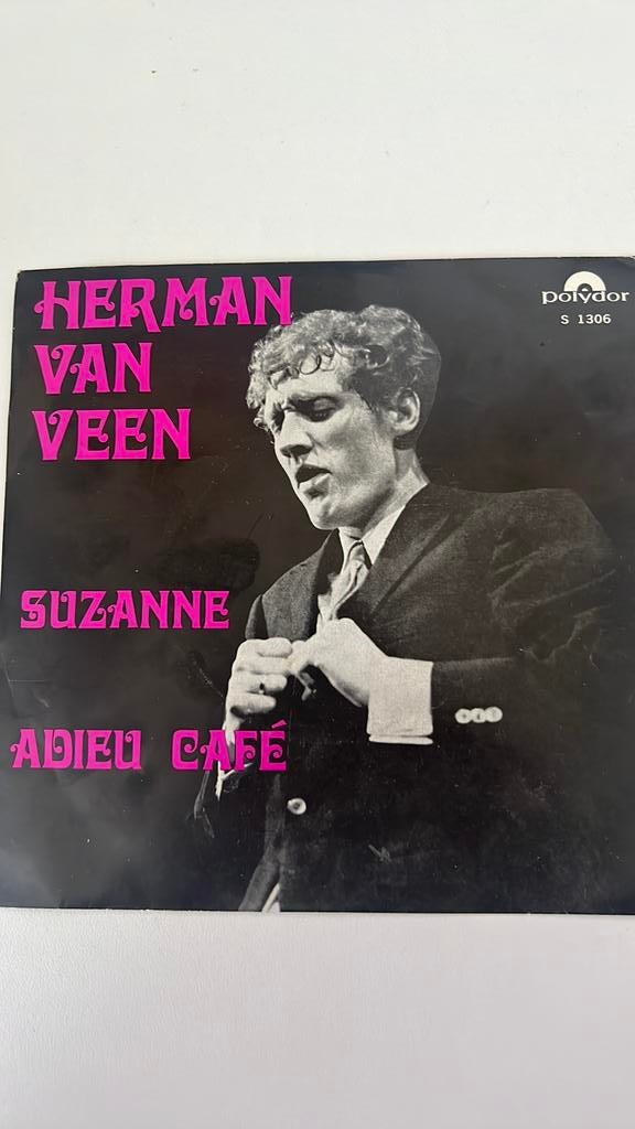 Herman van Veen, Suzanne/Adieu café, Ophalen of Verzenden, Zo goed als nieuw, Nederlandstalig