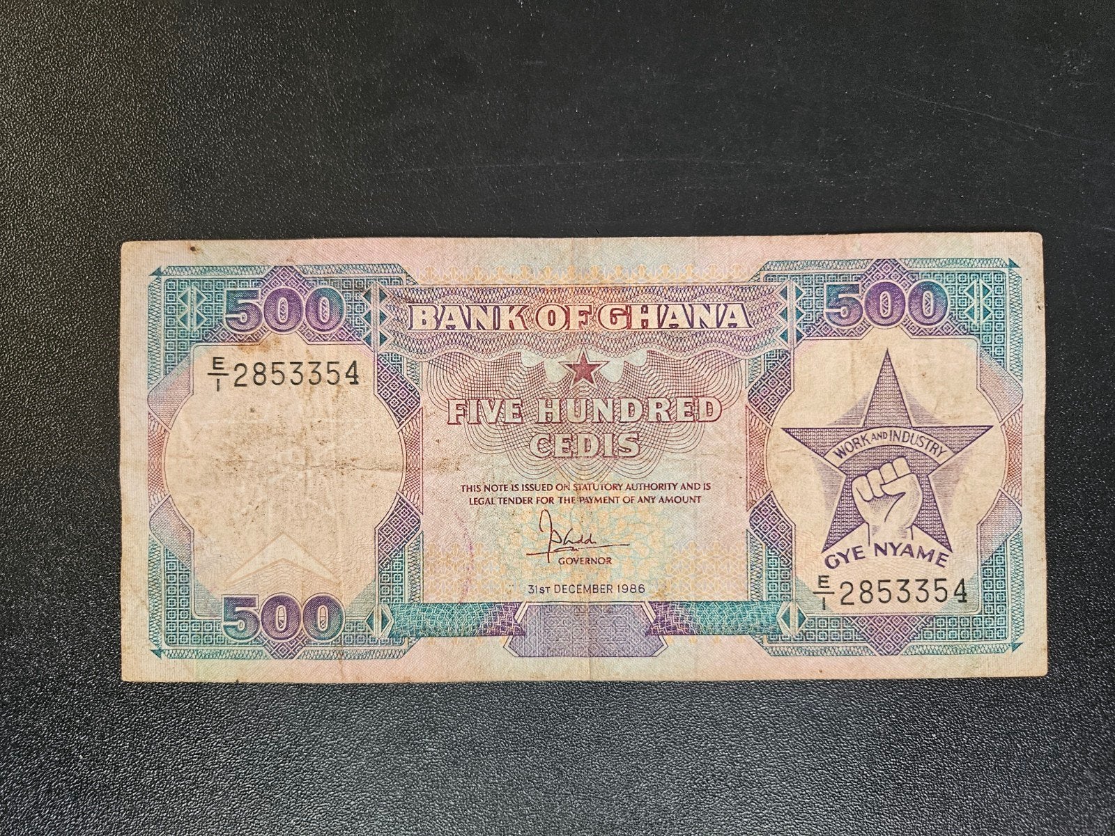 Ghana pick 28a 1986, Postzegels en Munten, Bankbiljetten | Afrika, Ophalen of Verzenden, Overige landen, Los biljet