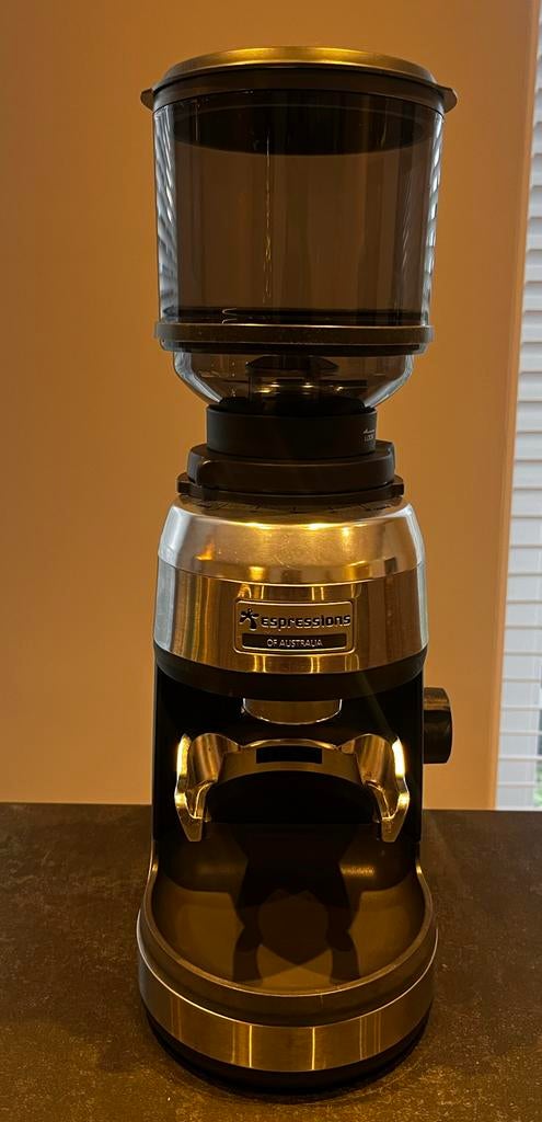 Espressions Precision koffiemolen (bonenmaler), Overige modellen, 10 kopjes of meer, Zo goed als nieuw, Koffiebonen