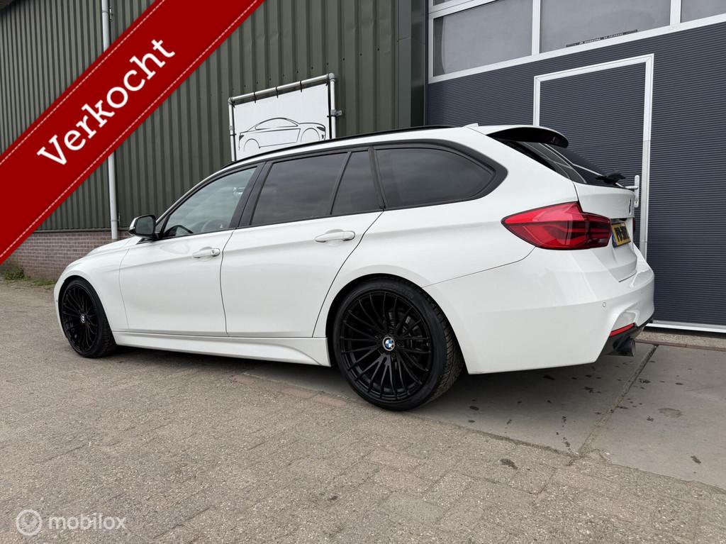 BMW 3-serie Touring 320d High Executive|Xenon|360 camera|PDC, Auto's, Achterwielaandrijving, 4 cilinders, Wit, Leder
