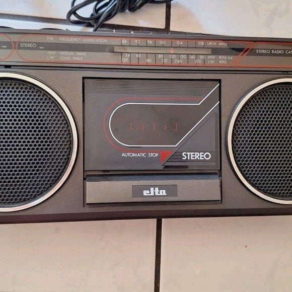 Elta Model 6805 Stereotransistorradio met Cassettedeck, Verzenden, Gebruikt, Transistorradio