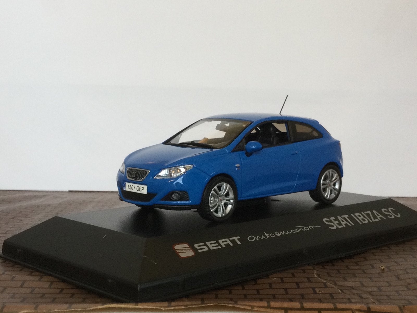 Seat Ibiza 3-drs Hatchback 2008 Blauw Fisher Models 1:43, Hobby en Vrije tijd, Modelauto's | 1:43, Ophalen of Verzenden, Nieuw