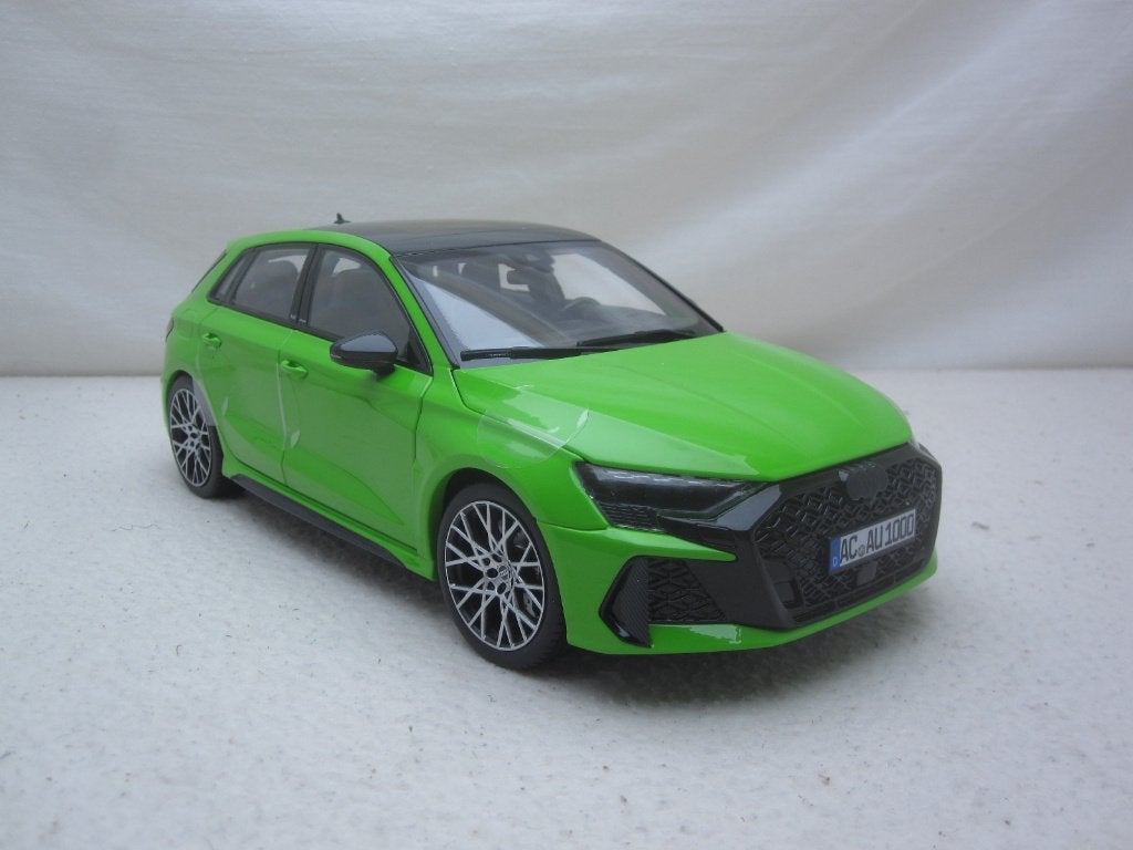 Audi RS3 Sportback Type 8YA 2025 Kyalami Green 1:18 Norev, Ophalen of Verzenden, Nieuw, Auto, Norev