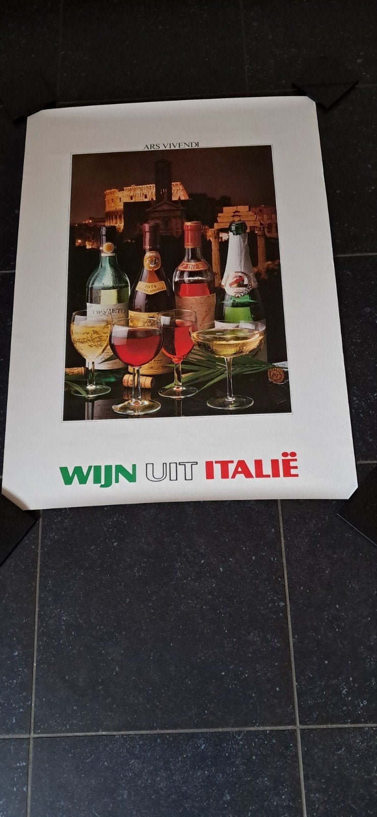Wijnposter,Italy:, Ophalen, Reclamebord