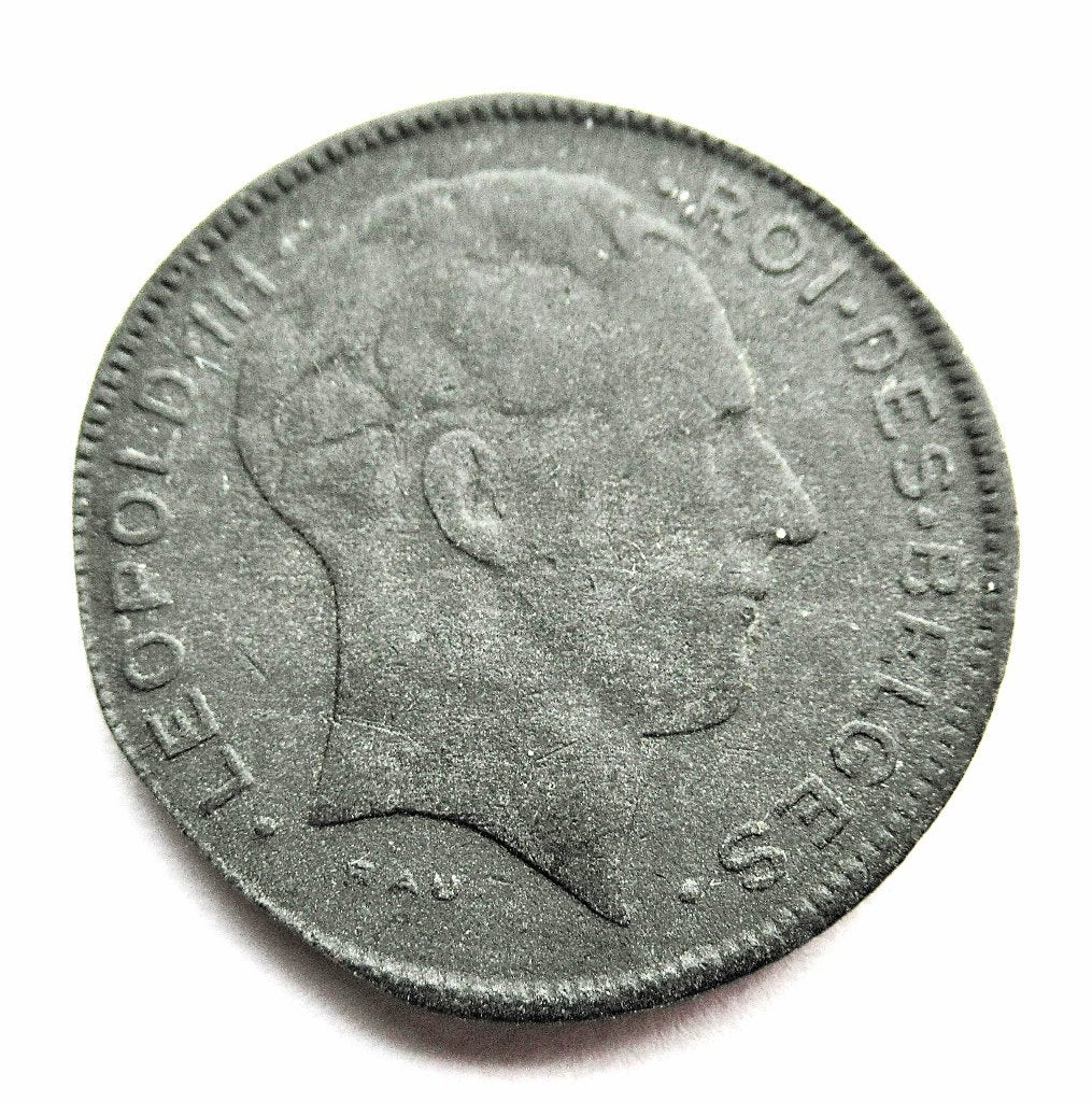 Belgie, 5 franc, 1943, Verzenden, België