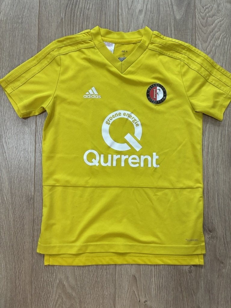 Adidas Feyenoord Thuisshirt Geel - Met Gebruikssporen, Adidas, Gebruikt, Jongen of Meisje, Ophalen of Verzenden