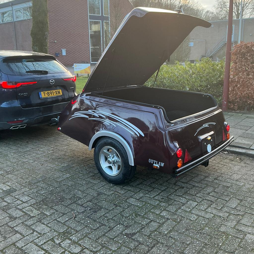 Bagagewagen met deksel, Auto diversen, Aanhangers en Bagagewagens, Ophalen, Zo goed als nieuw