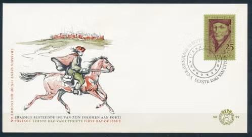 Nederland 1969 -FDC E99 - Desiderius Erasmus, Postzegels en Munten, Postzegels | Nederland, Verzenden, T/m 1940