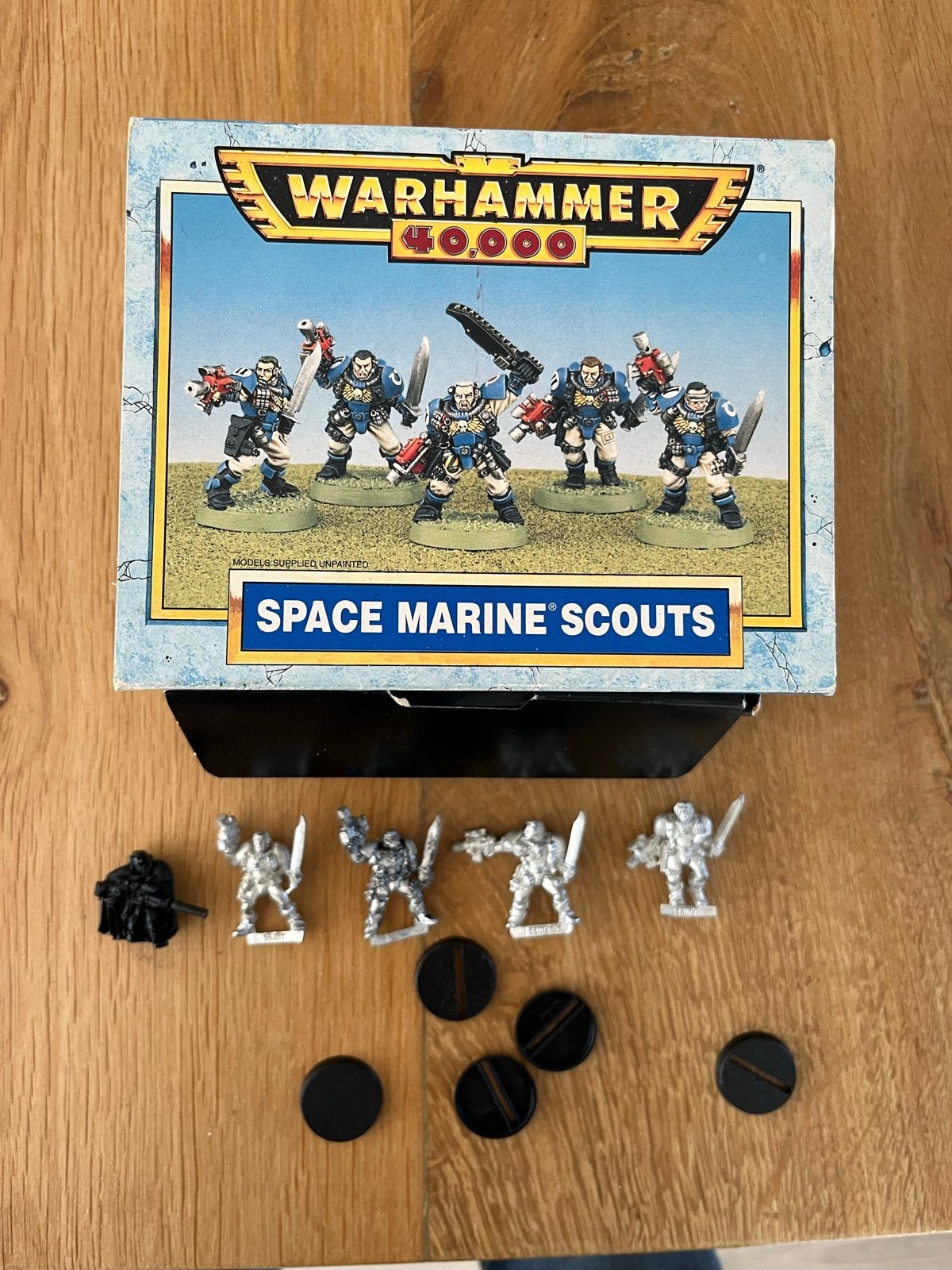 Warhammer 40.000 Space Marine Scouts (oud metaal), Hobby en Vrije tijd, Gebruikt, Figuurtje(s), Ophalen of Verzenden, Warhammer 40000
