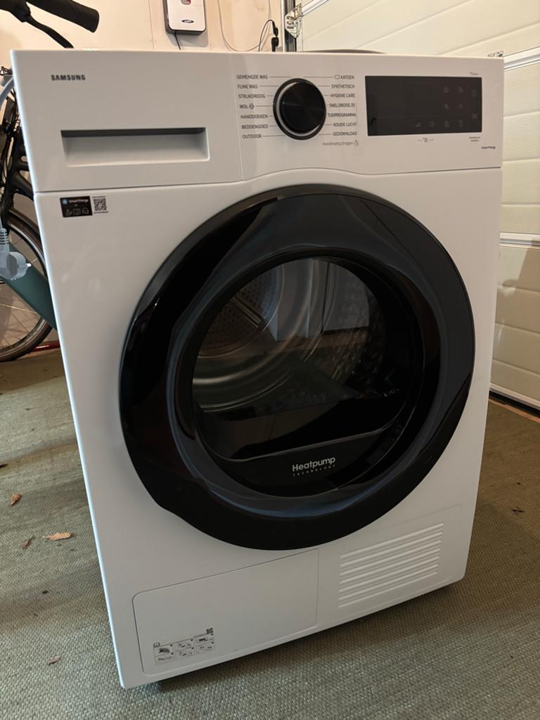 Samsung Warmtepompdroger - Zo goed als nieuw, Ophalen, 8 tot 10 kg, Voorlader, 85 tot 90 cm