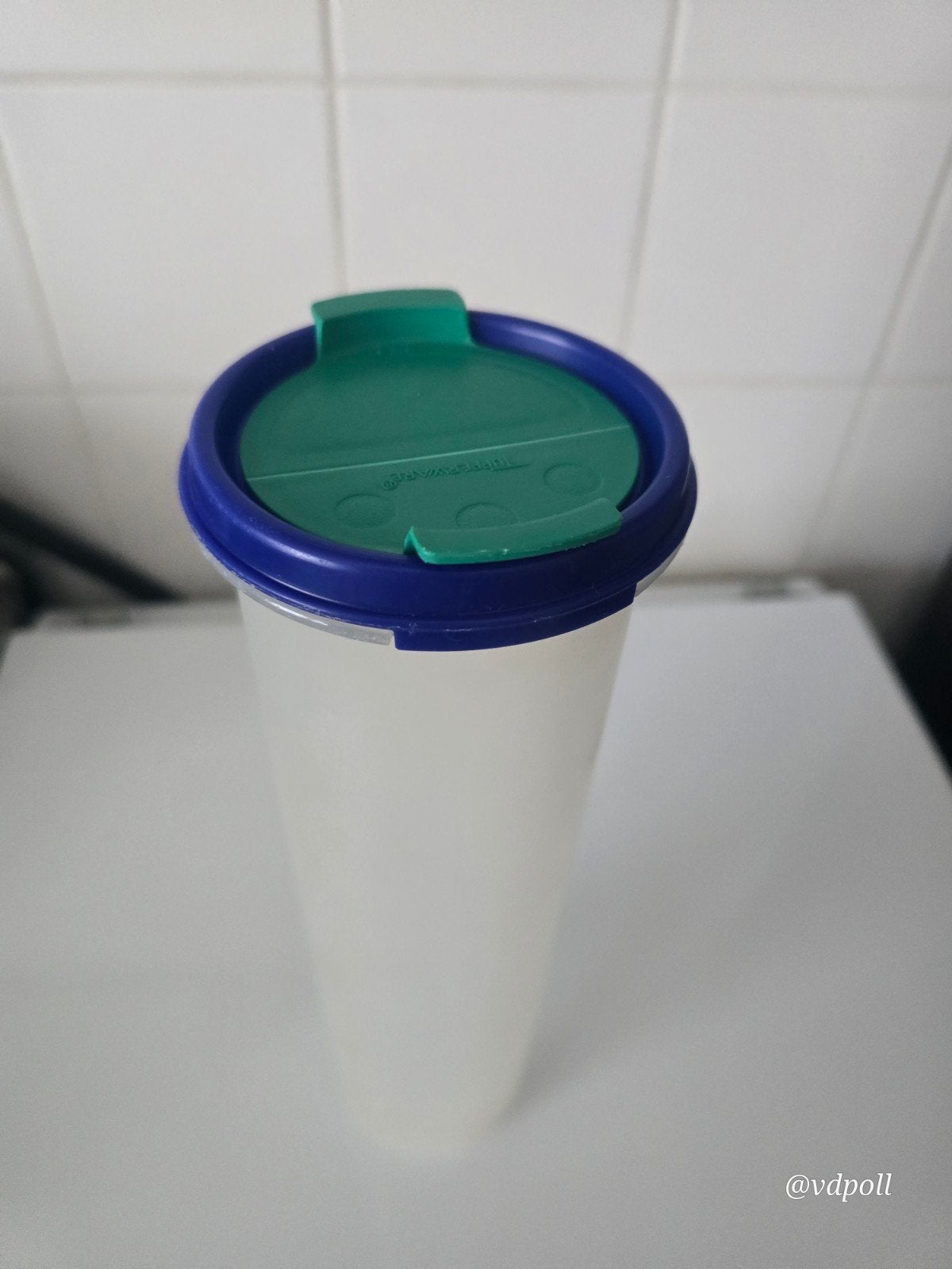Tupperware voorraadbus met deksel, Gebruikt, Overige kleuren, Ophalen of Verzenden, Met deksel
