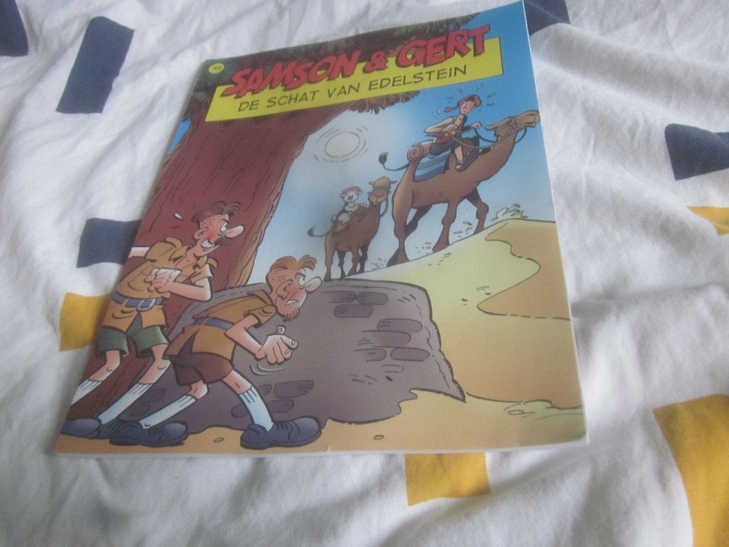 Samson & Gert : De schat van edelstein nummer 33 zgan, Eén stripboek, Ophalen of Verzenden, Zo goed als nieuw