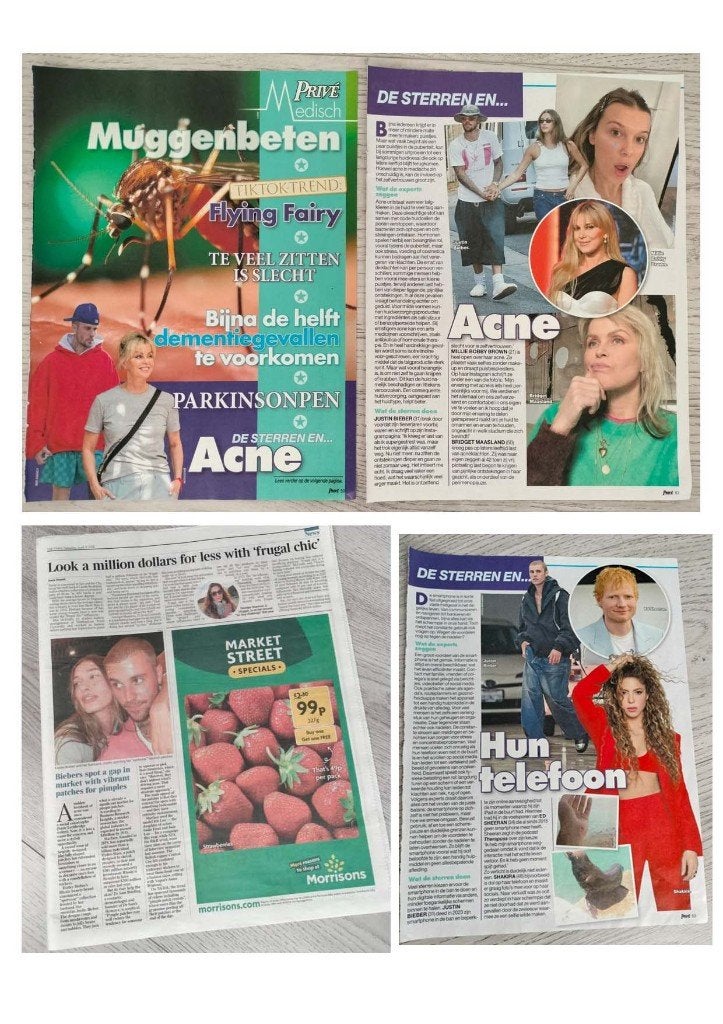 Justin Bieber tijdschrift- en krant artikelen, Verzamelen, Verzenden, Zo goed als nieuw, Boek, Tijdschrift of Artikel