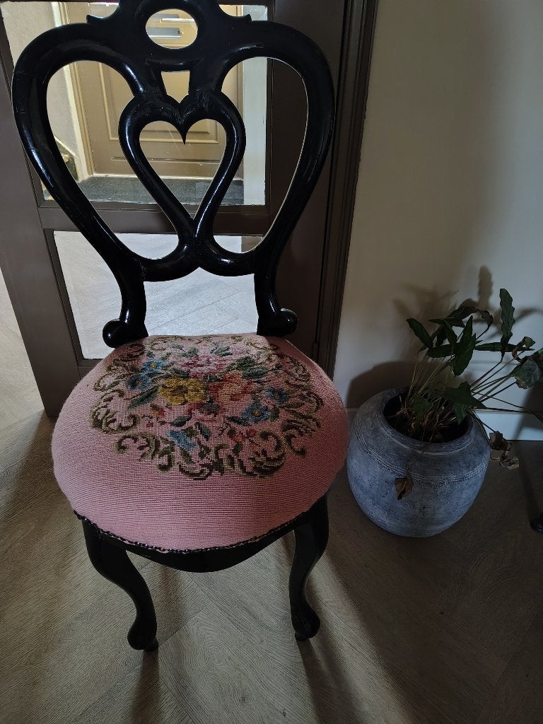 Leuk brocante stoeltje, Ophalen