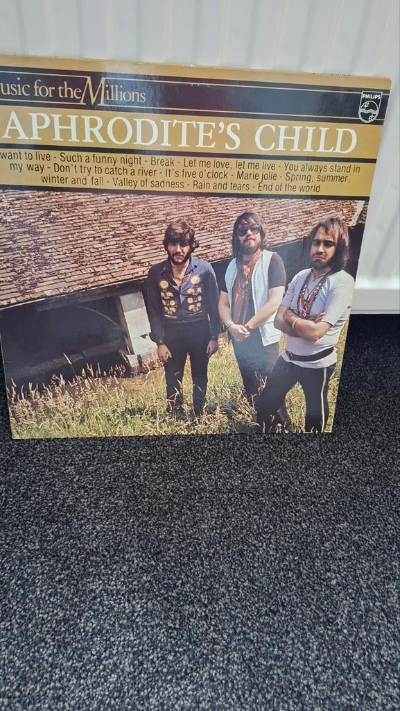 Aphrodite's Child - Music for the Millions LP, Cd's en Dvd's, Vinyl | Pop, Complilatie, Ophalen of Verzenden, Gebruikt, 12 inch