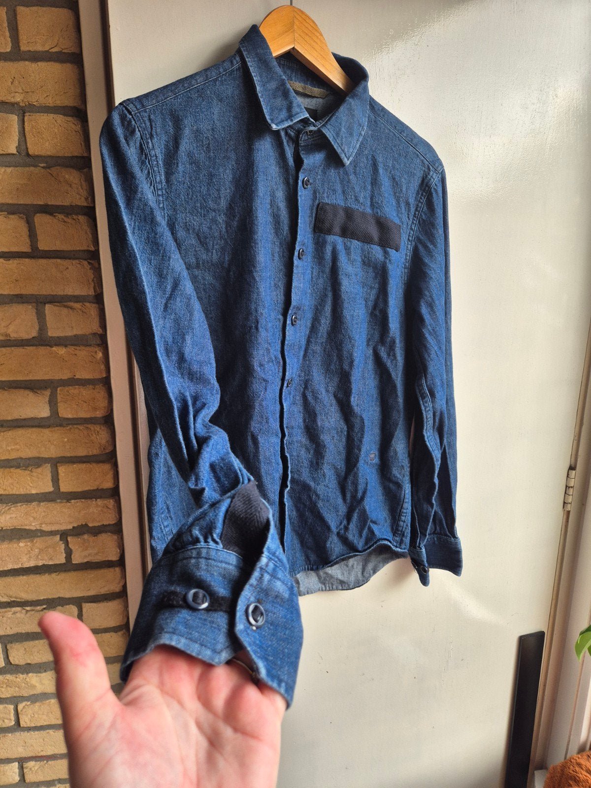 G-Star Raw spijkerblouse/overhemd, G-Star Raw, Blauw, Zo goed als nieuw, Halswijdte 39/40 (M)