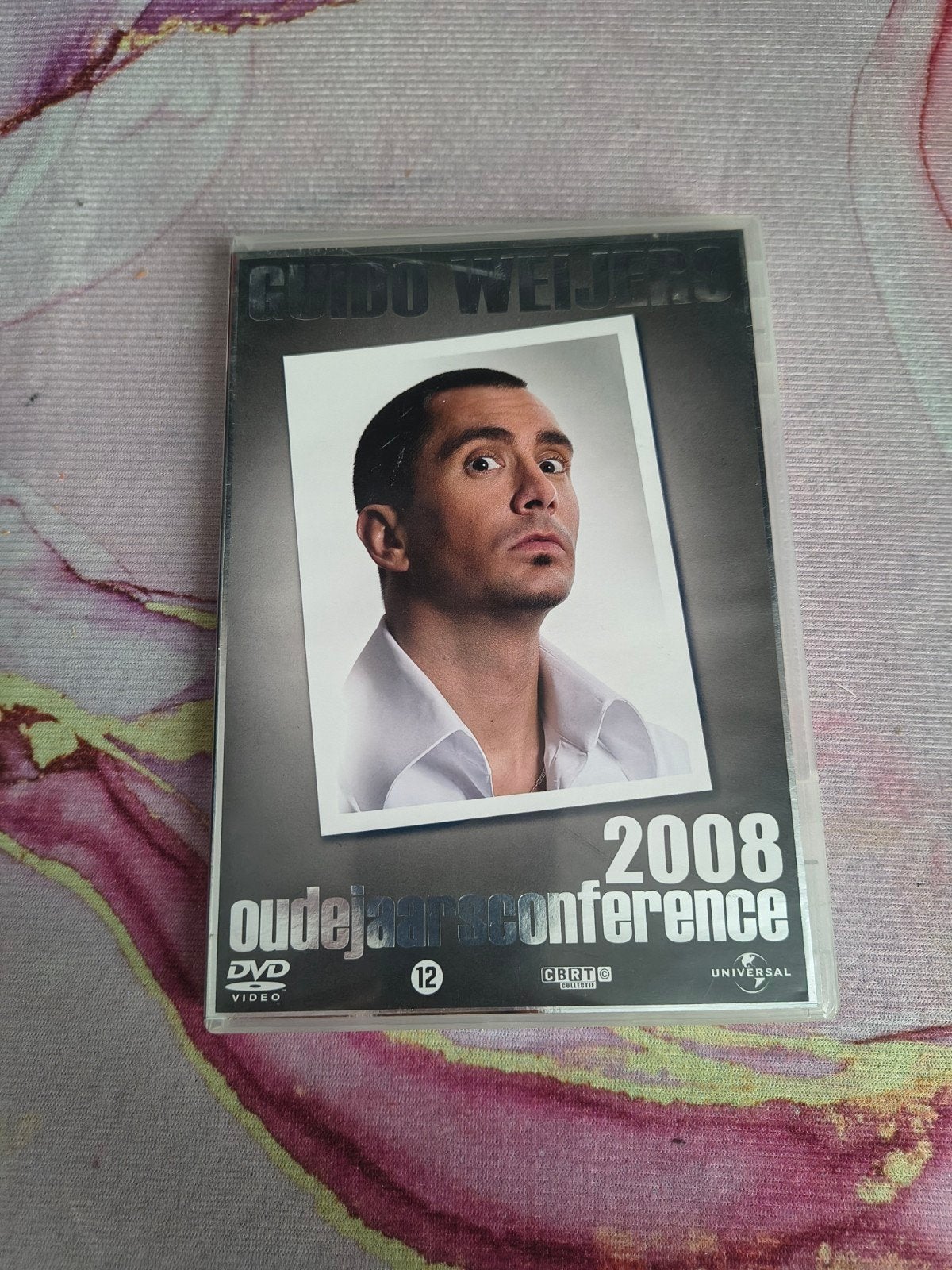 Dvd Guido Weijers oudejaarsconference 2008, Stand-up of Theatershow, Gebruikt, Guido Weijers, Vanaf 12 jaar