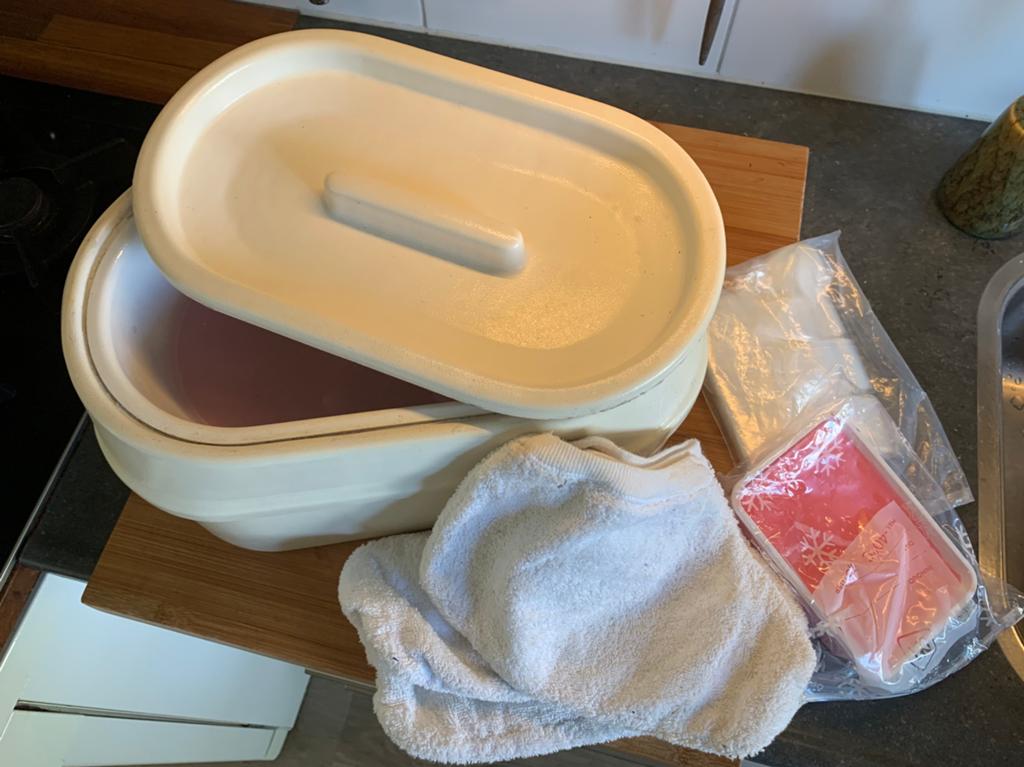 Paraffine badje voor handen en voeten, Ophalen of Verzenden, Gebruikt, Hand- en Voetverzorging