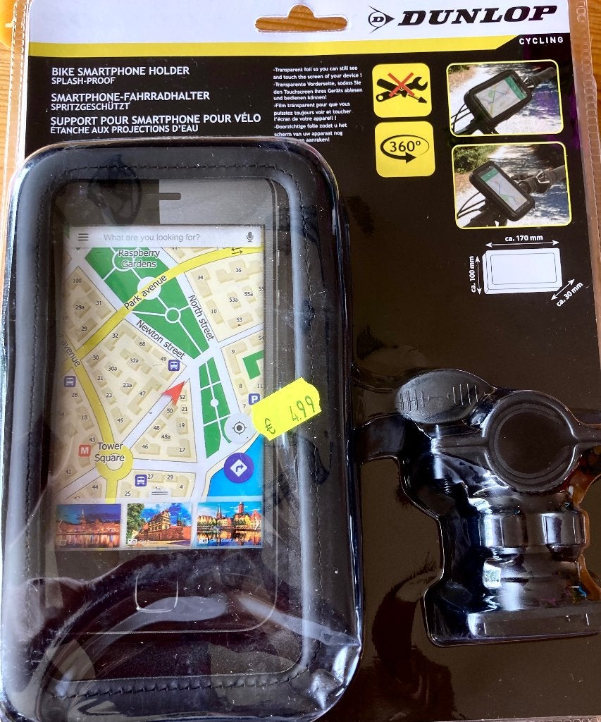 Smartphonehouder fietsstuur, Ophalen, Nieuw, Dunlop