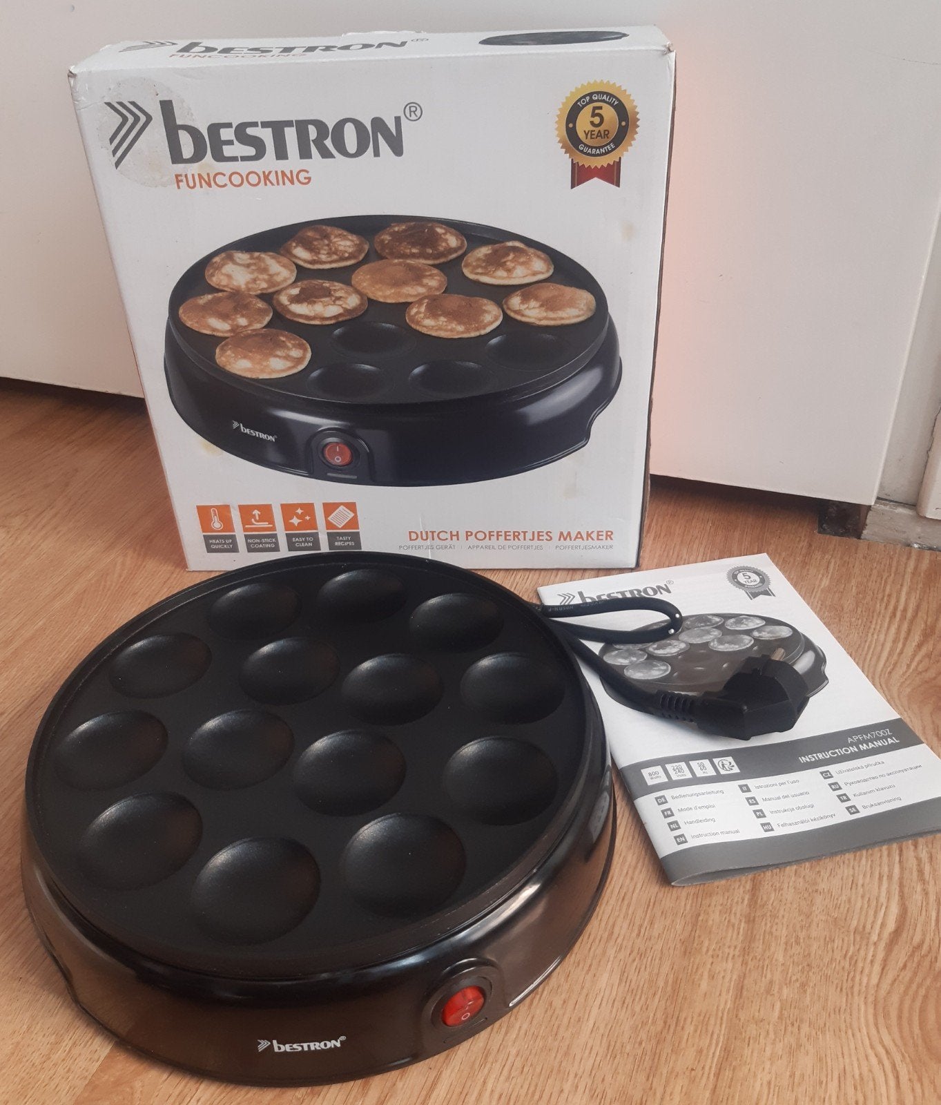 Bestron Poffertjesmaker, Witgoed en Apparatuur, Wafelijzers, Ophalen of Verzenden