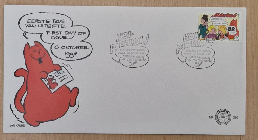 eerste dag uitgifte 6 oktober 1998, Postzegels en Munten, Brieven en Enveloppen | Nederland, Ophalen of Verzenden, Envelop