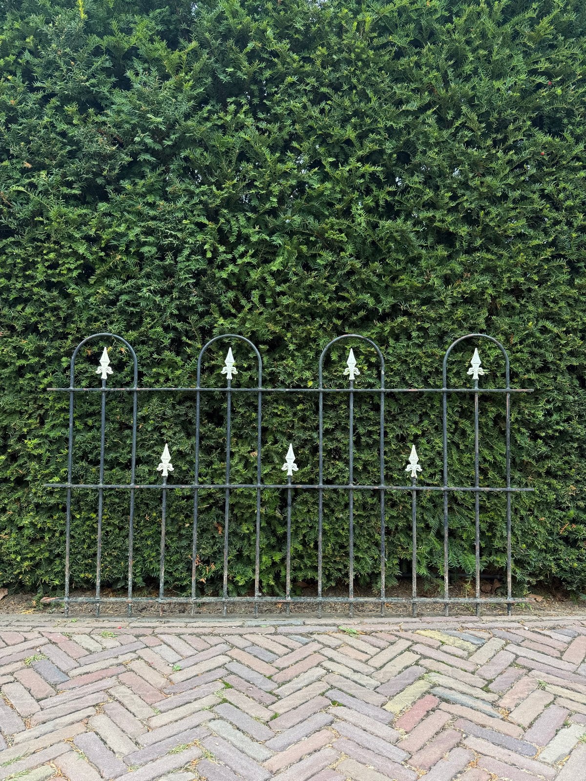 Smeedijzeren Hekwerk met poort 27 meter, Ophalen, Met poort, Gebruikt, Sierhekwerk