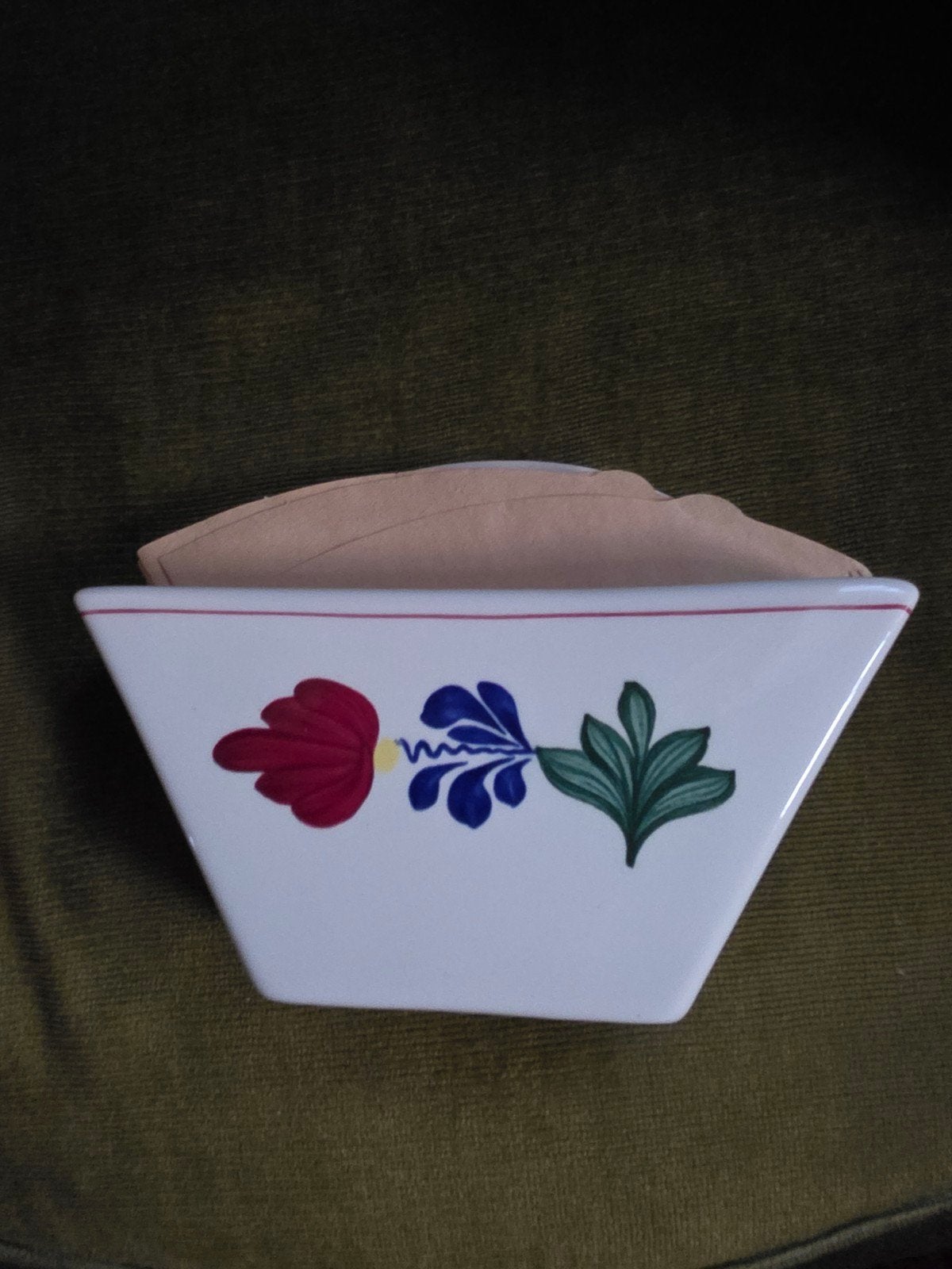Koffiefilterhouder Boerenbont - Boch Decor Original, Huis en Inrichting, Keuken | Keukenbenodigdheden, Ophalen of Verzenden, Zo goed als nieuw