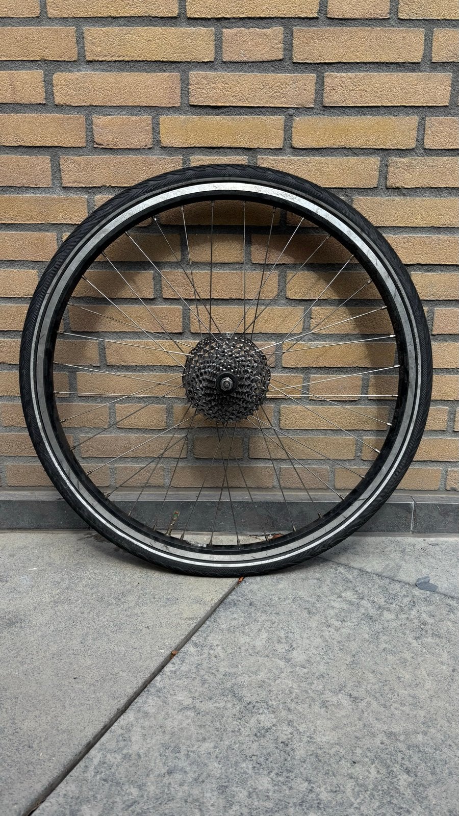 Ryde Achterwiel fiets 28 inch 10 speed met remschijf, Ophalen, Gebruikt, Elektrische fiets, Wiel