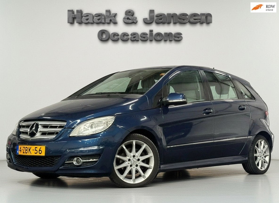 Mercedes-Benz B-klasse 200 Turbo - Automaat - Cruise - Infot, Gebruikt, 4 cilinders, Blauw, Leder